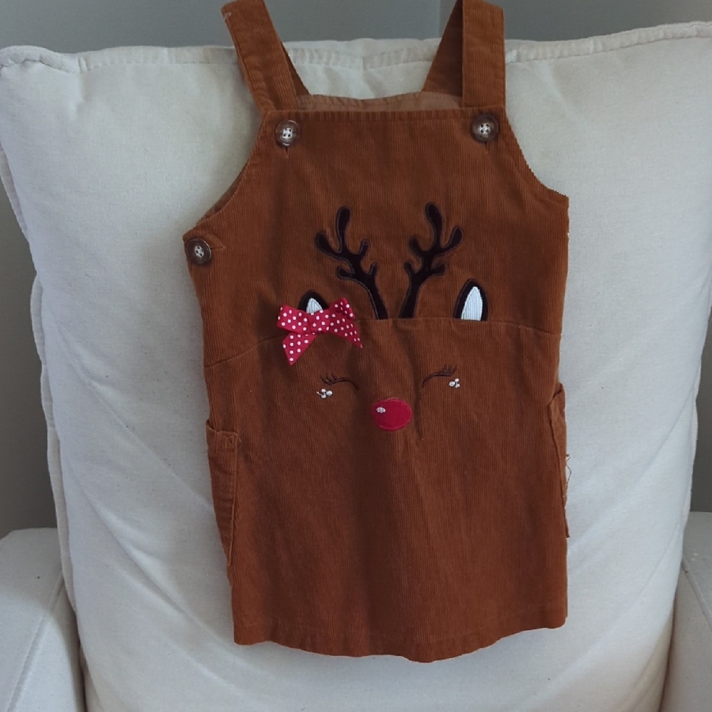 Corduroy Reindeer Dress
